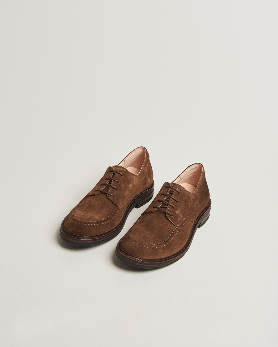 Men | Derby Shoes | Astorflex | Carlflex Moc Toe Dark Khaki Suede