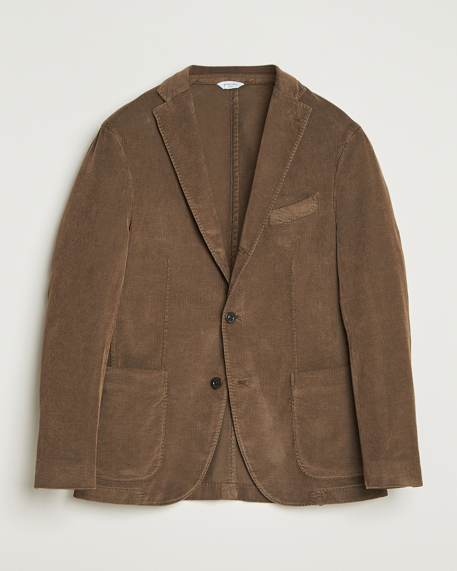 Men | Blazers | Boglioli | K Jacket Corduroy Blazer Brown