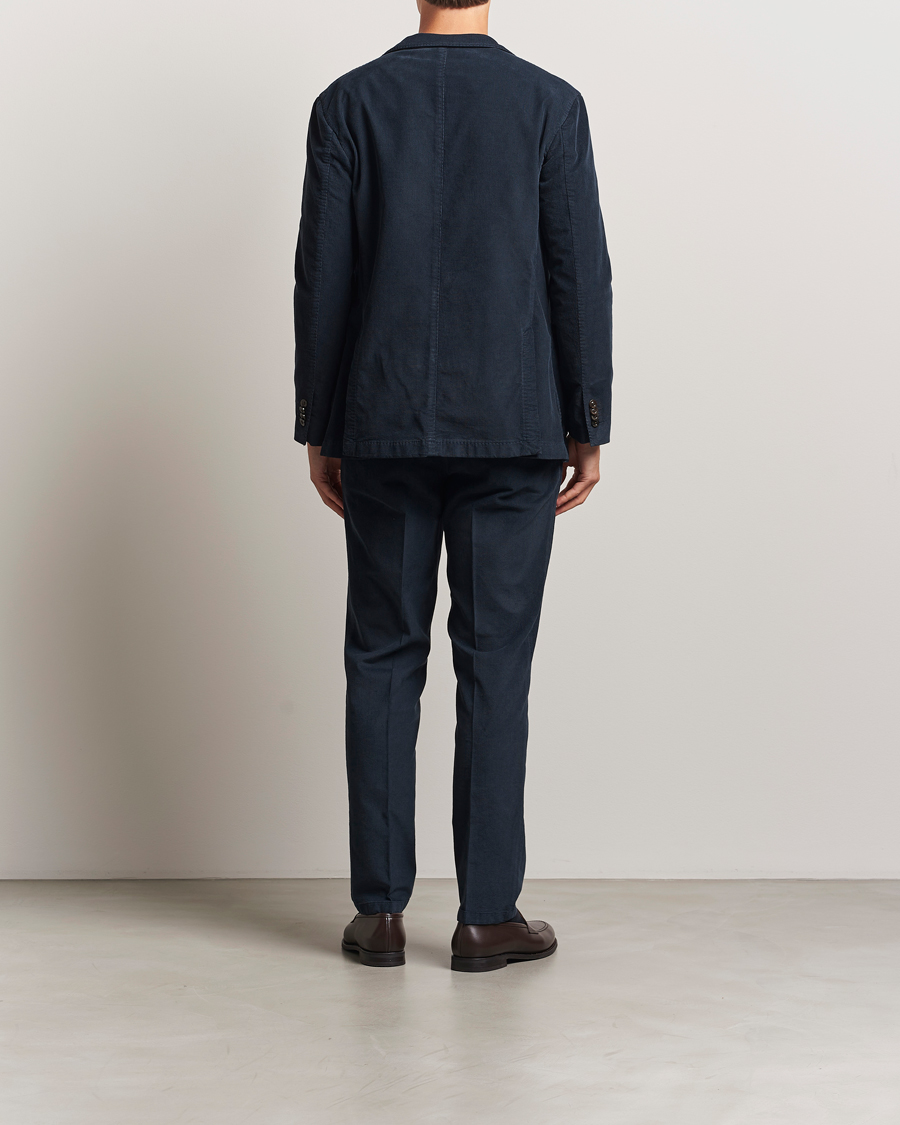 Men | Suits | Boglioli | K Jacket Baby Corduroy Suit Navy