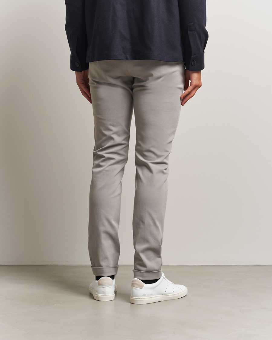 Men | Trousers | Briglia 1949 | Slim Fit Cotton Stretch Chino Light Grey