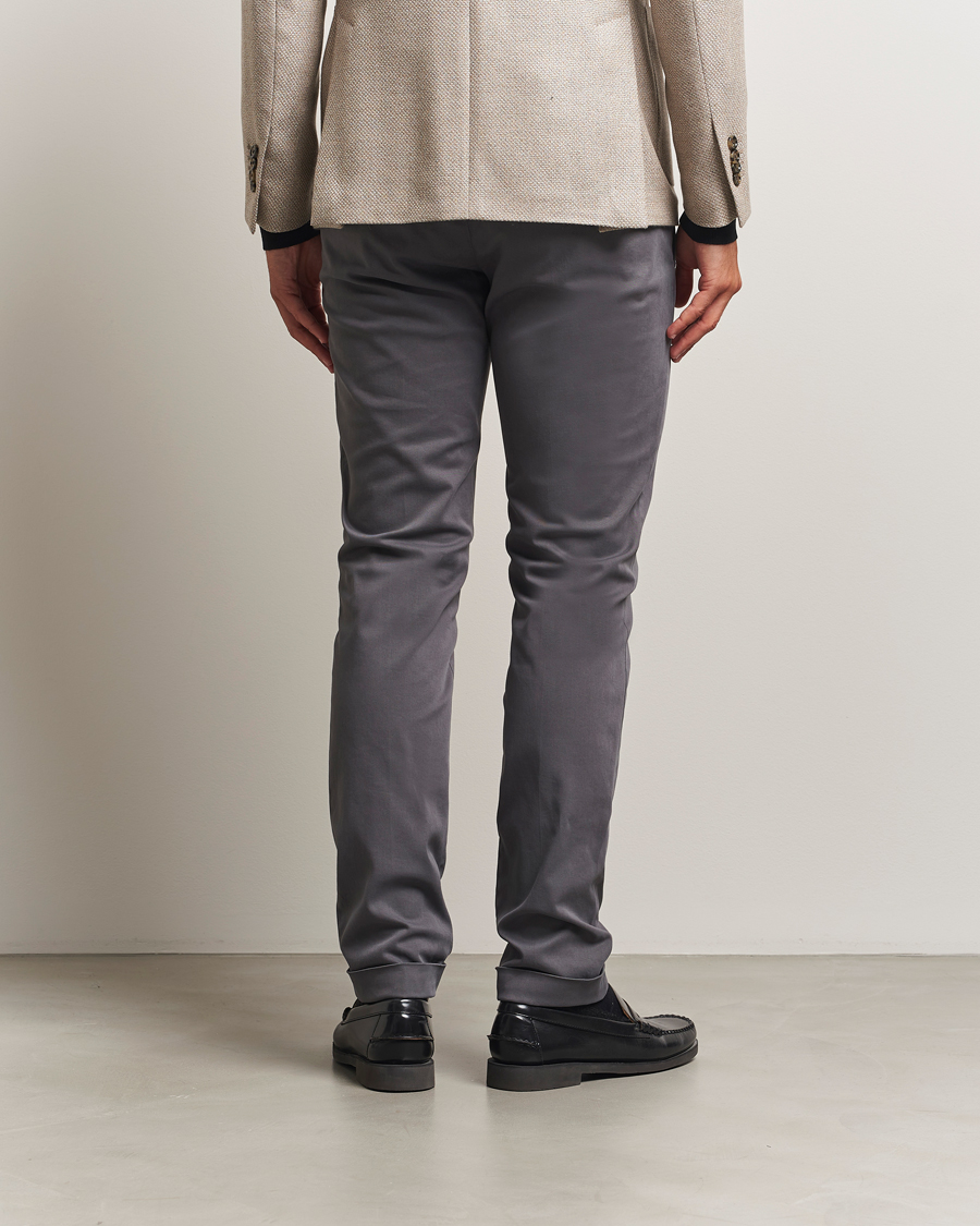 Men | Trousers | Briglia 1949 | Slim Fit Cotton Stretch Chino Grey