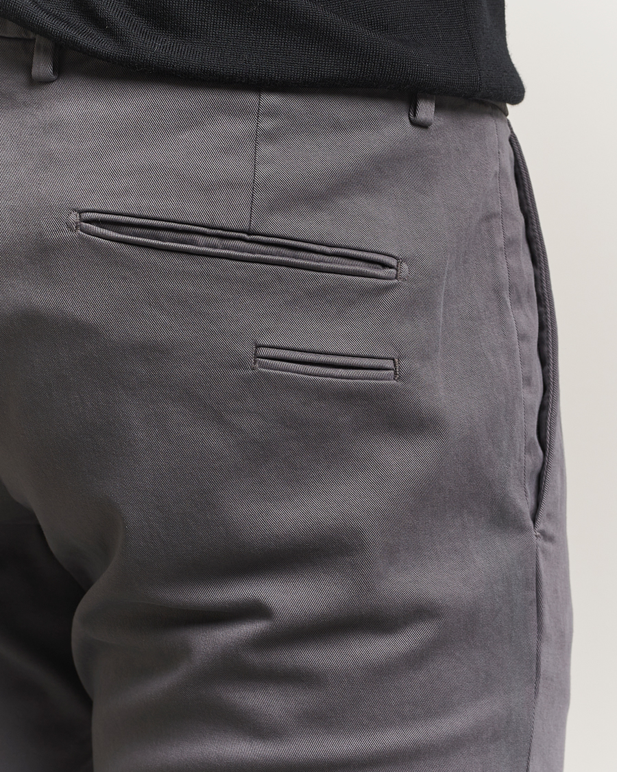 Men | Trousers | Briglia 1949 | Slim Fit Cotton Stretch Chino Grey