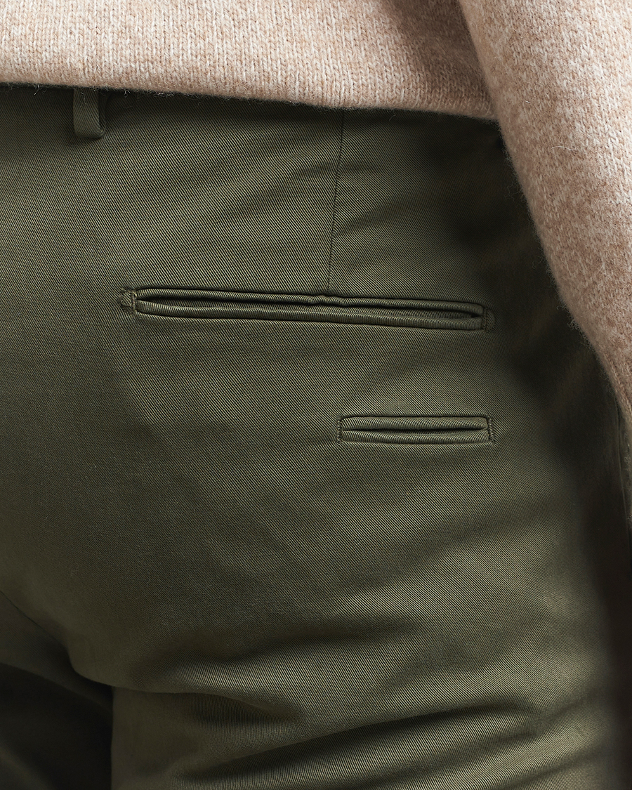 Men | Trousers | Briglia 1949 | Slim Fit Cotton Stretch Chino Military