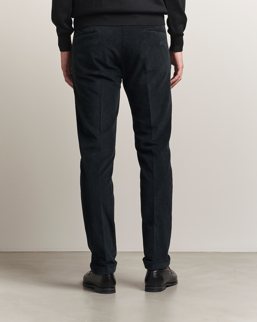 Men | Trousers | Briglia 1949 | Slim Fit Corduroy Trousers Black