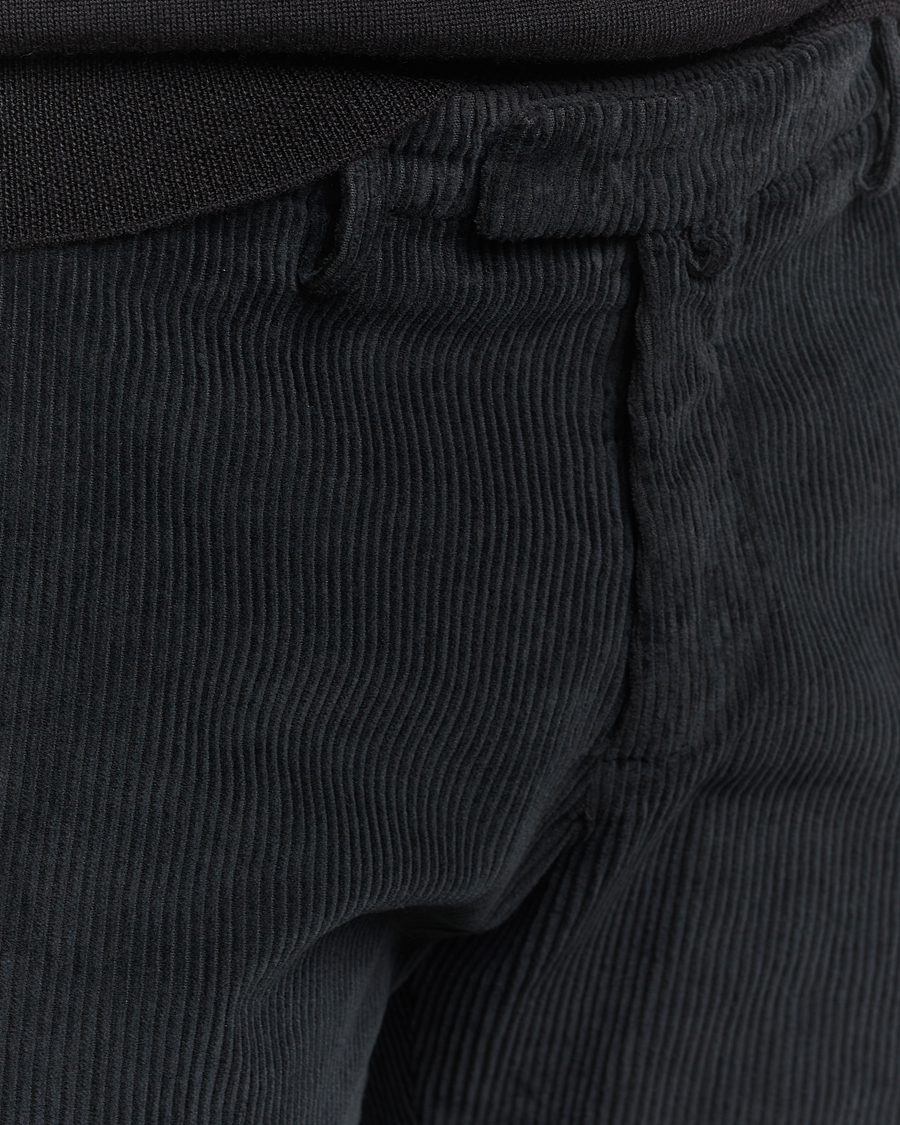Men | Trousers | Briglia 1949 | Slim Fit Corduroy Trousers Black