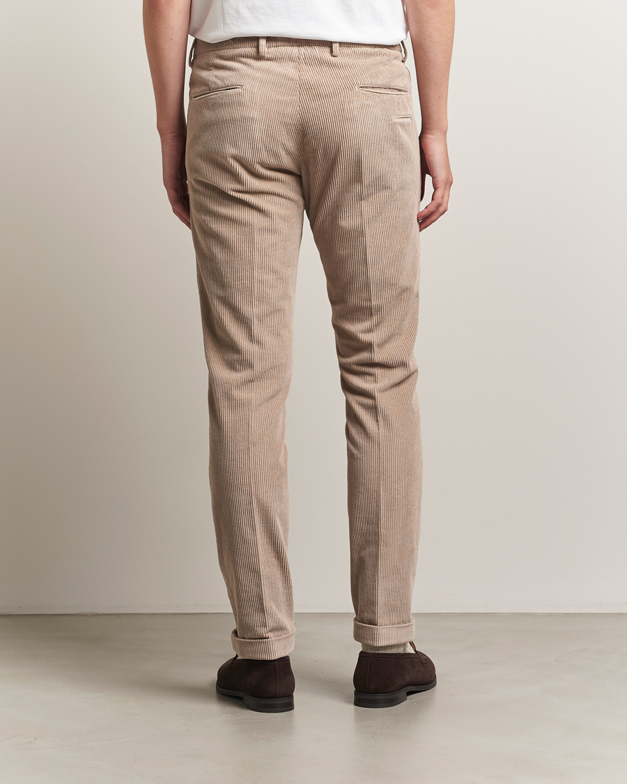 Men | Trousers | Briglia 1949 | Slim Fit Corduroy Trousers Beige