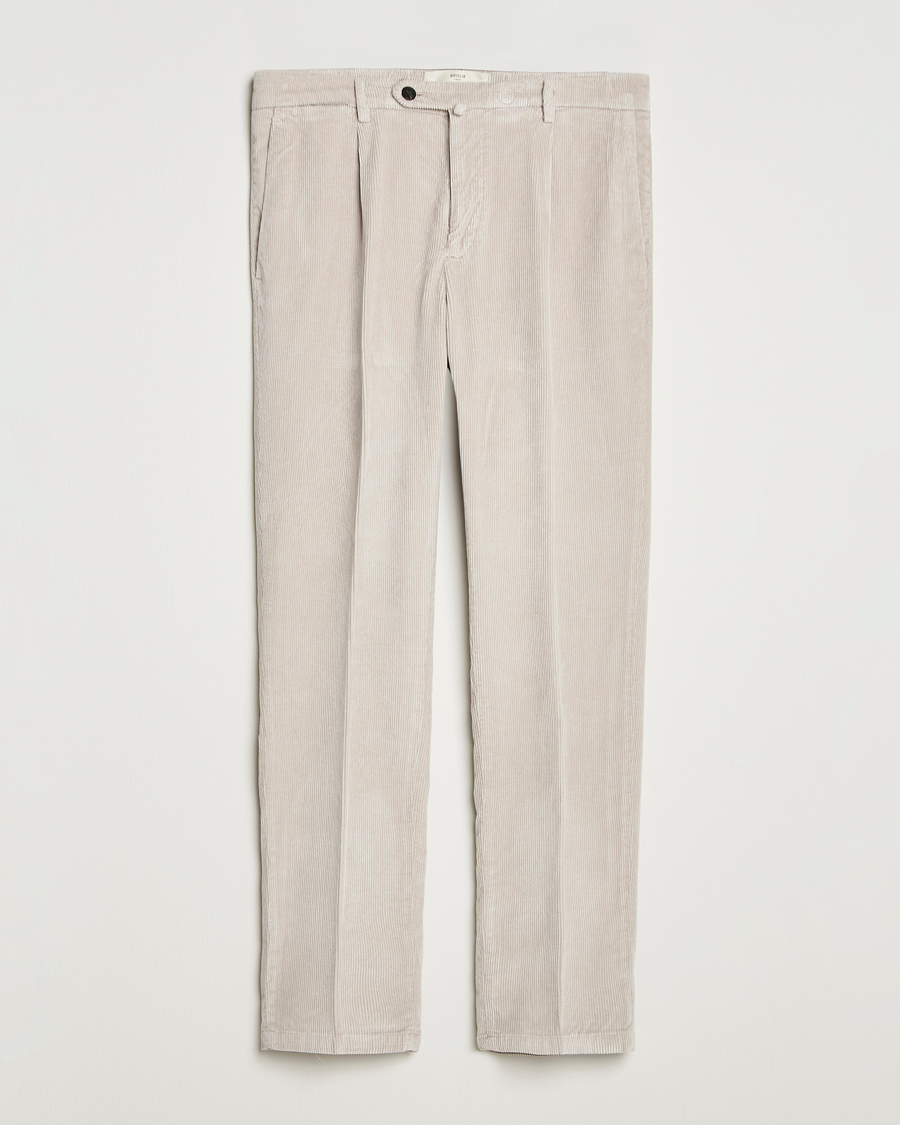 Men | Trousers | Briglia 1949 | Easy Fit Corduroy Trousers Beige