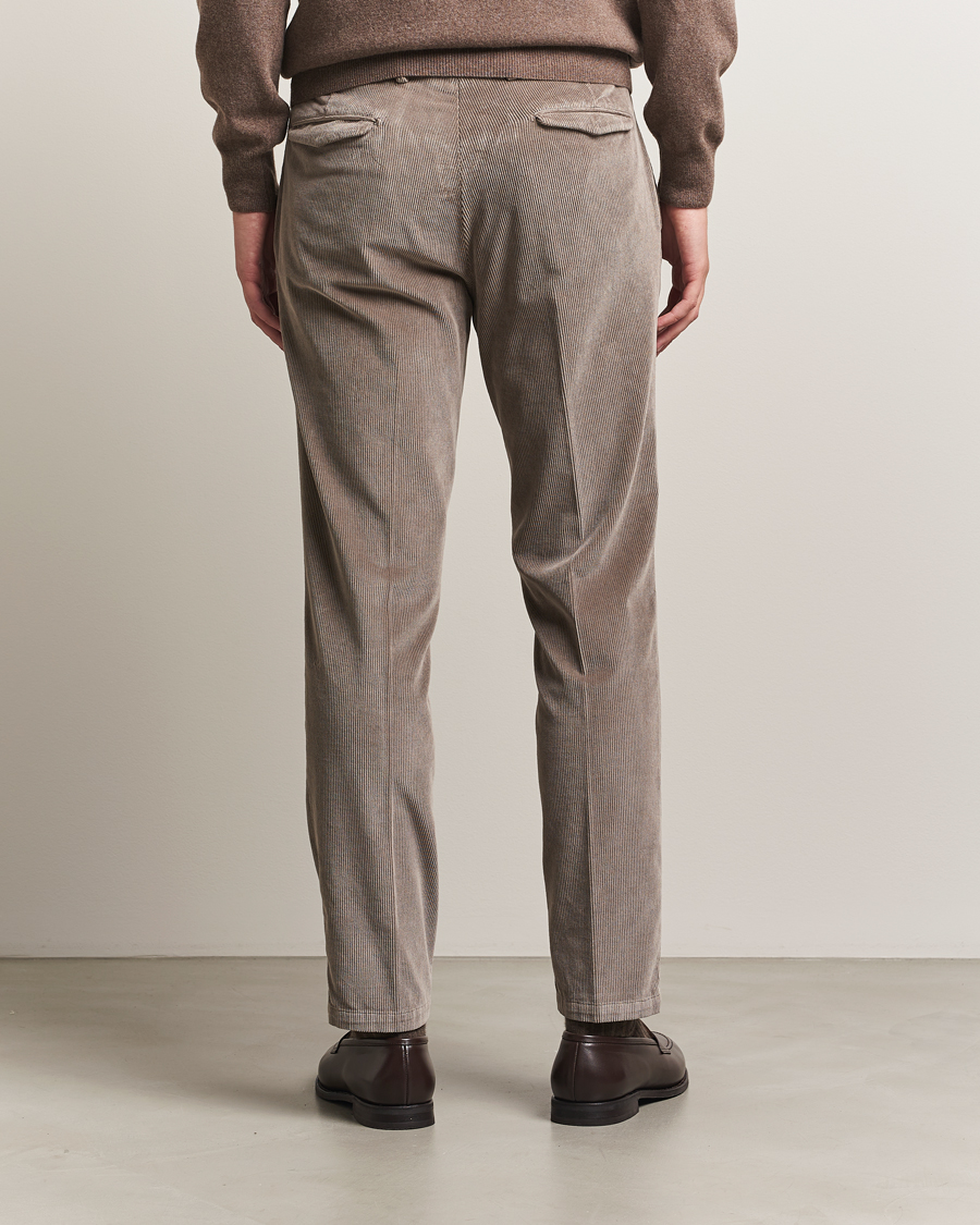 Men | Trousers | Briglia 1949 | Easy Fit Corduroy Trousers Taupe