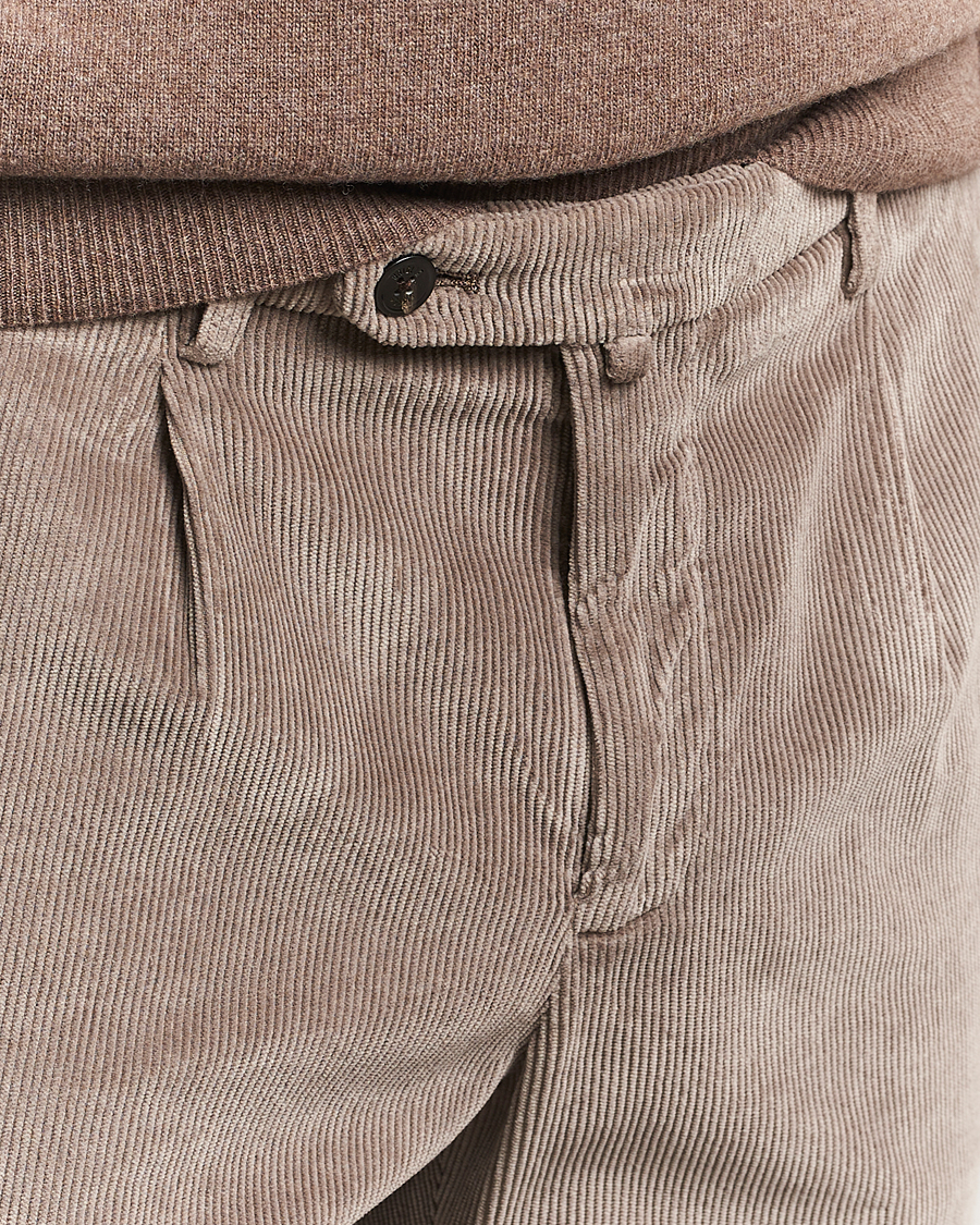 Men | Trousers | Briglia 1949 | Easy Fit Corduroy Trousers Taupe