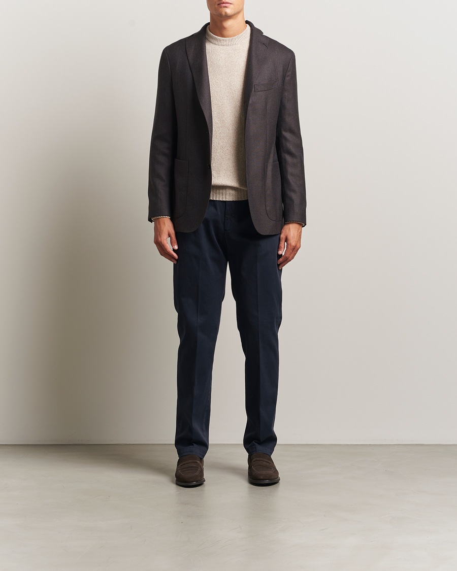 Men | Trousers | Briglia 1949 | Soho Tailored Easy Fit Chino Navy