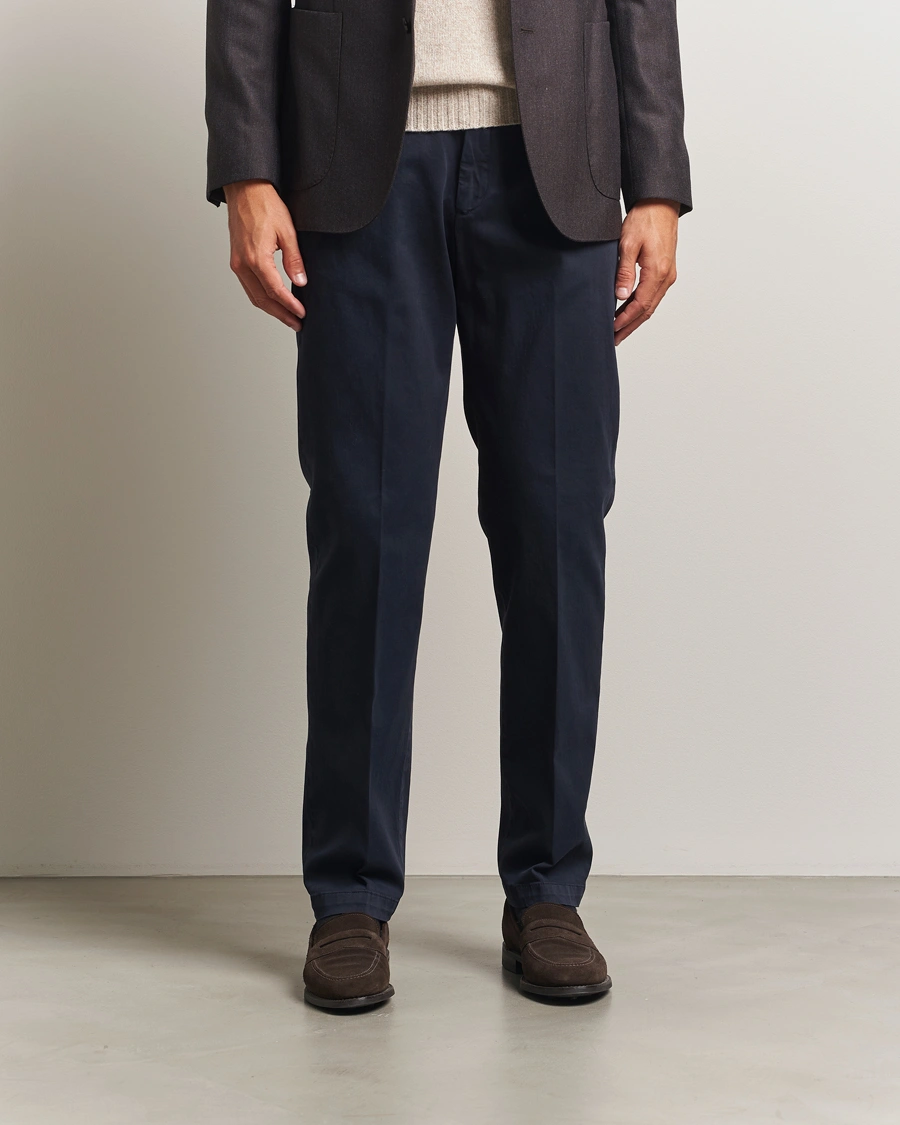Men | Trousers | Briglia 1949 | Soho Tailored Easy Fit Chino Navy