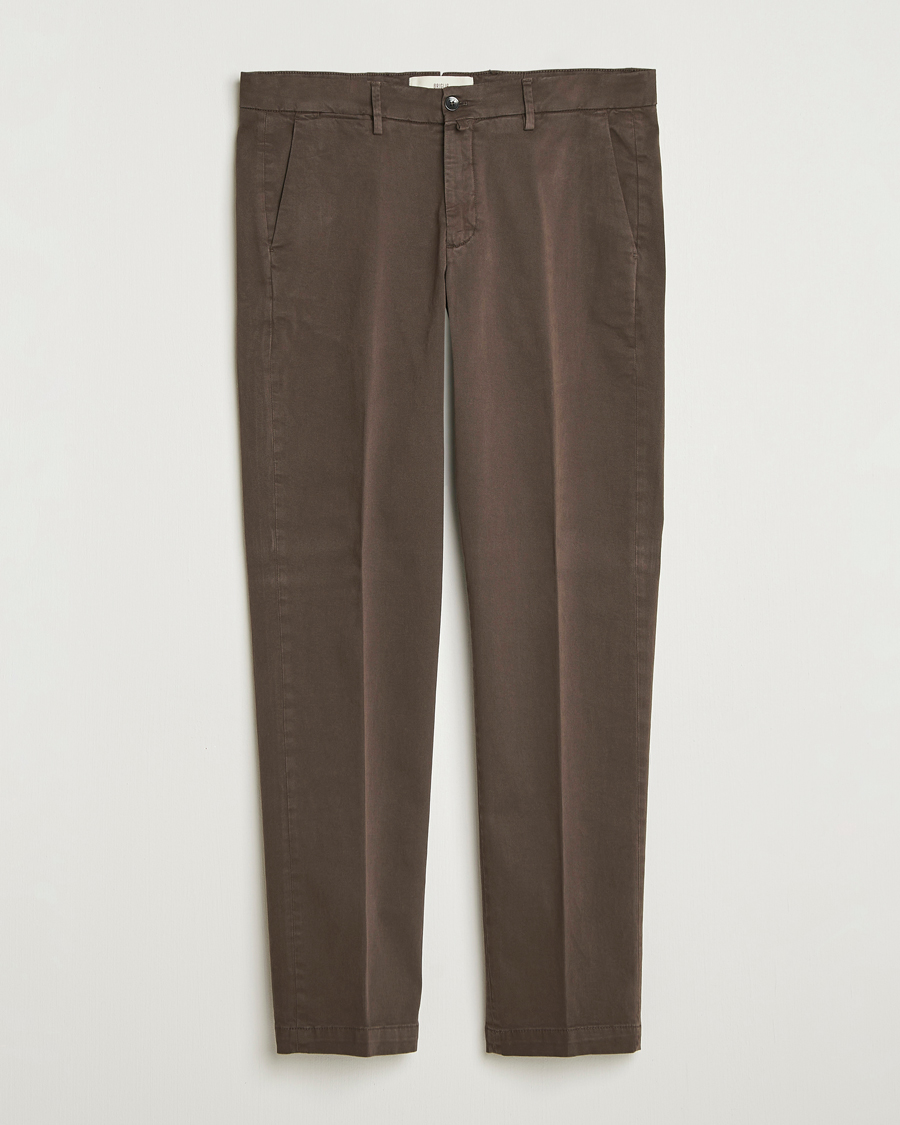 Men | Trousers | Briglia 1949 | Soho Tailored Easy Fit Chino Brown