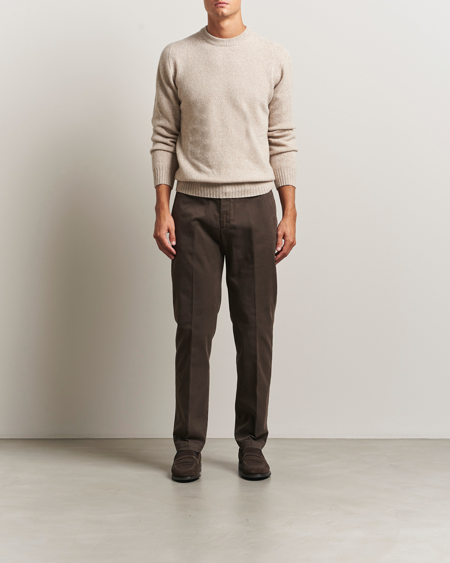 Men | Trousers | Briglia 1949 | Soho Tailored Easy Fit Chino Brown