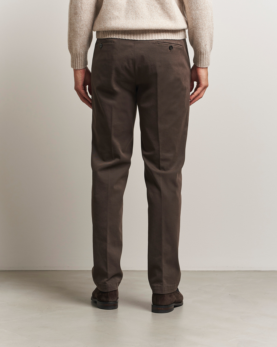 Men | Trousers | Briglia 1949 | Soho Tailored Easy Fit Chino Brown