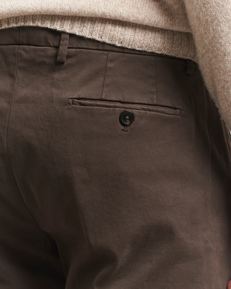 Men | Trousers | Briglia 1949 | Soho Tailored Easy Fit Chino Brown