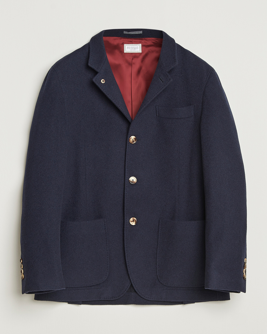 Men | Coats & Jackets | Brunello Cucinelli | Cashmere City Jacket Navy