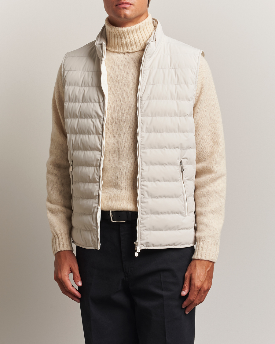Men | Gilets | Brunello Cucinelli | Nylon Gilet Light Beige