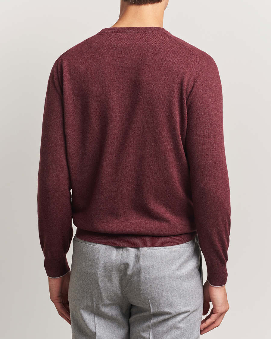 Men | Sweaters & Knitwear | Brunello Cucinelli | 2 Ply Cashmere Pullover Amaranto