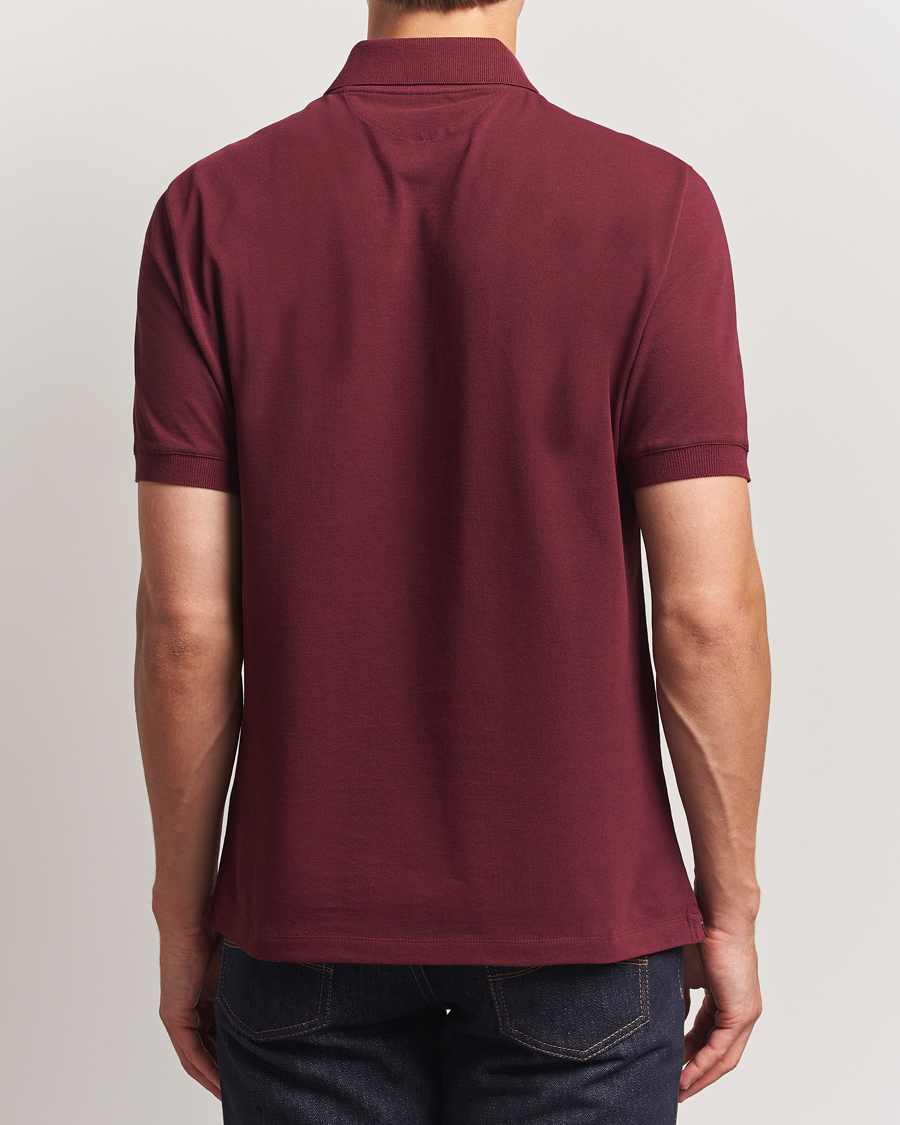 Men | Polo Shirts | Brunello Cucinelli | Short Sleeve Logo Polo Amaranto