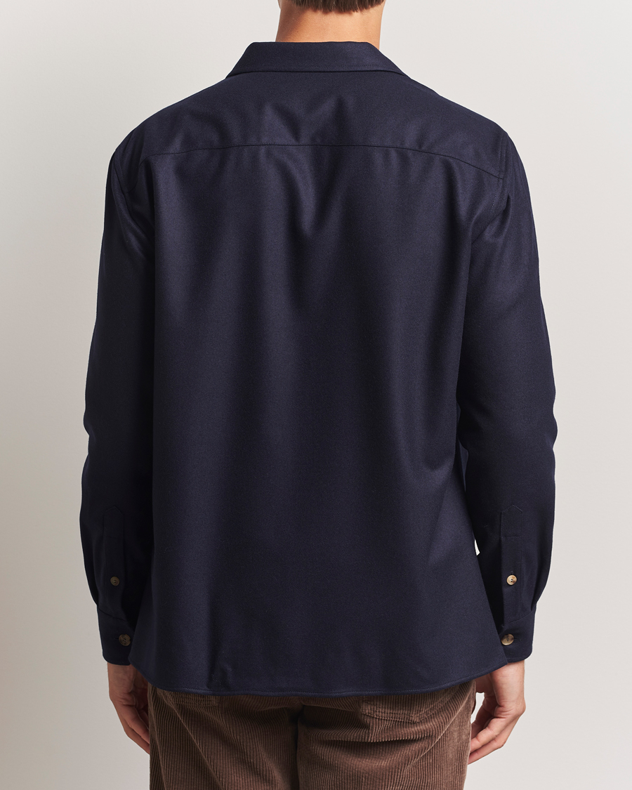 Men | Coats & Jackets | Brunello Cucinelli | Double Pocket Overshirt Navy
