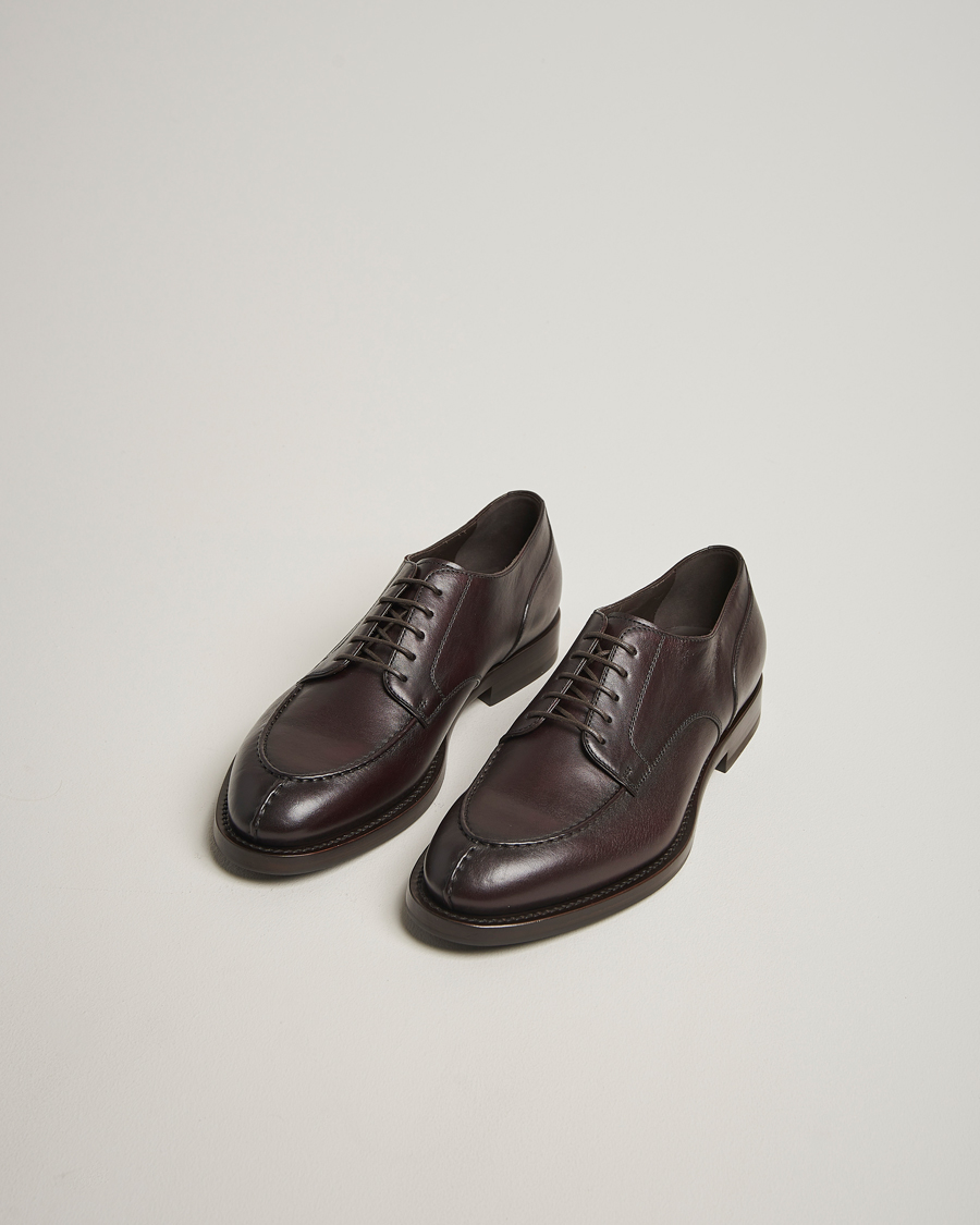Men | Derby Shoes | Brunello Cucinelli | Moc Toe Derby Dark Brown Calf