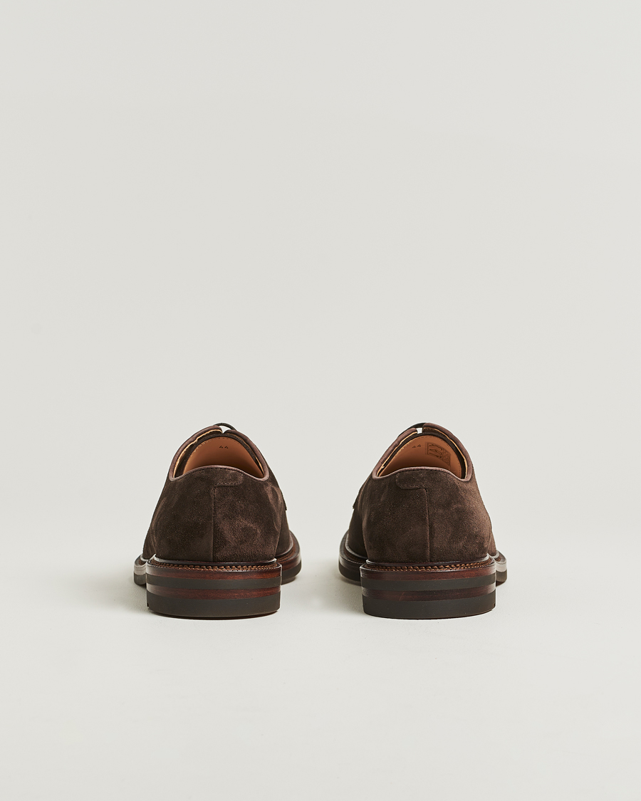 Men | Derby Shoes | Brunello Cucinelli | Plain Toe Derby Dark Brown Suede