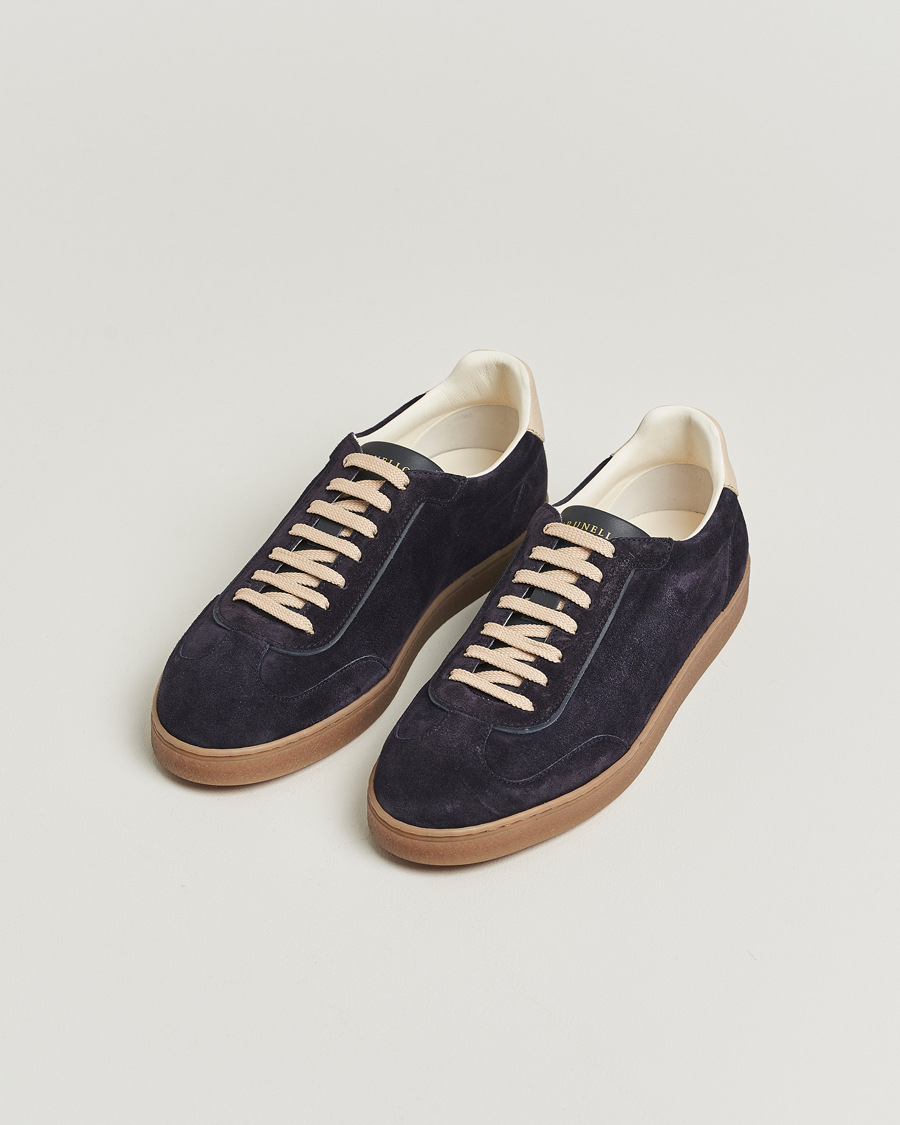 Men | Sneakers | Brunello Cucinelli | Classic Sneakers Navy Suede