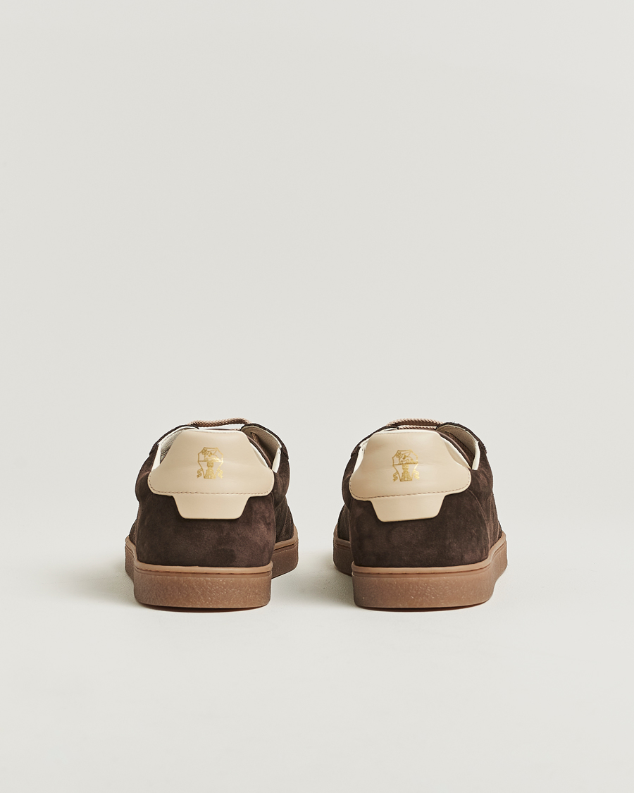 Men | Sneakers | Brunello Cucinelli | Classic Sneakers Dark Brown Suede