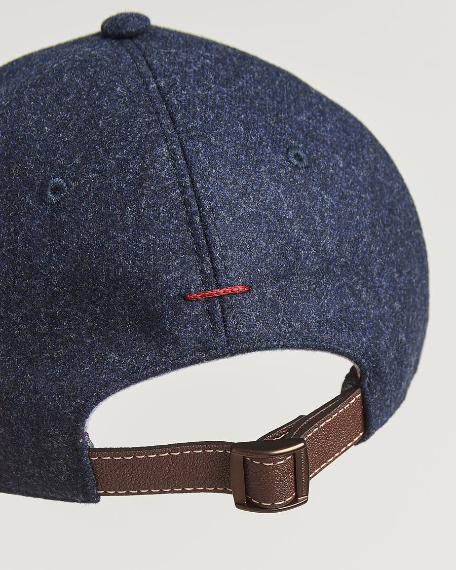 Men | Hats & Caps | Brunello Cucinelli | Flannel Cap Navy