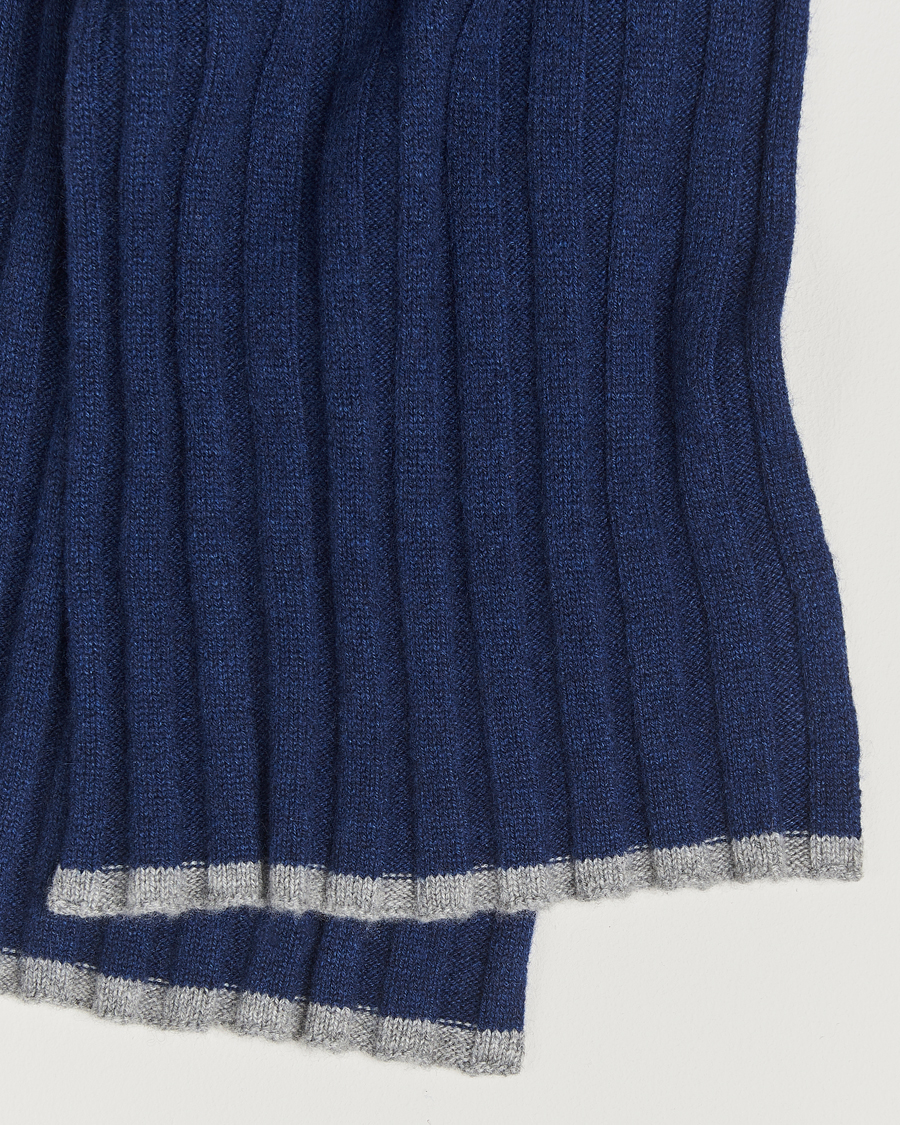Men | Scarves | Brunello Cucinelli | Wool/Cashmere Scarf Navy