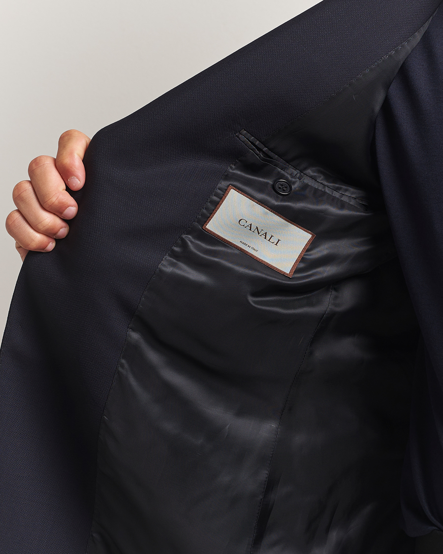Men | Blazers | Canali | Travel Wool Blazer Navy