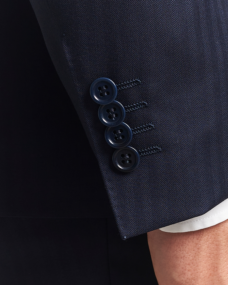 Men | Suits | Canali | Capri Wool Suit Navy