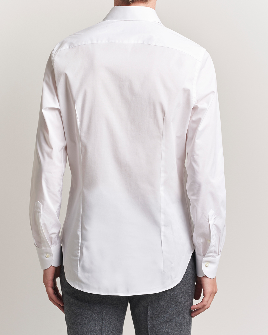 Men | Shirts | Canali | Slim Fit Cotton/Stretch Shirt White