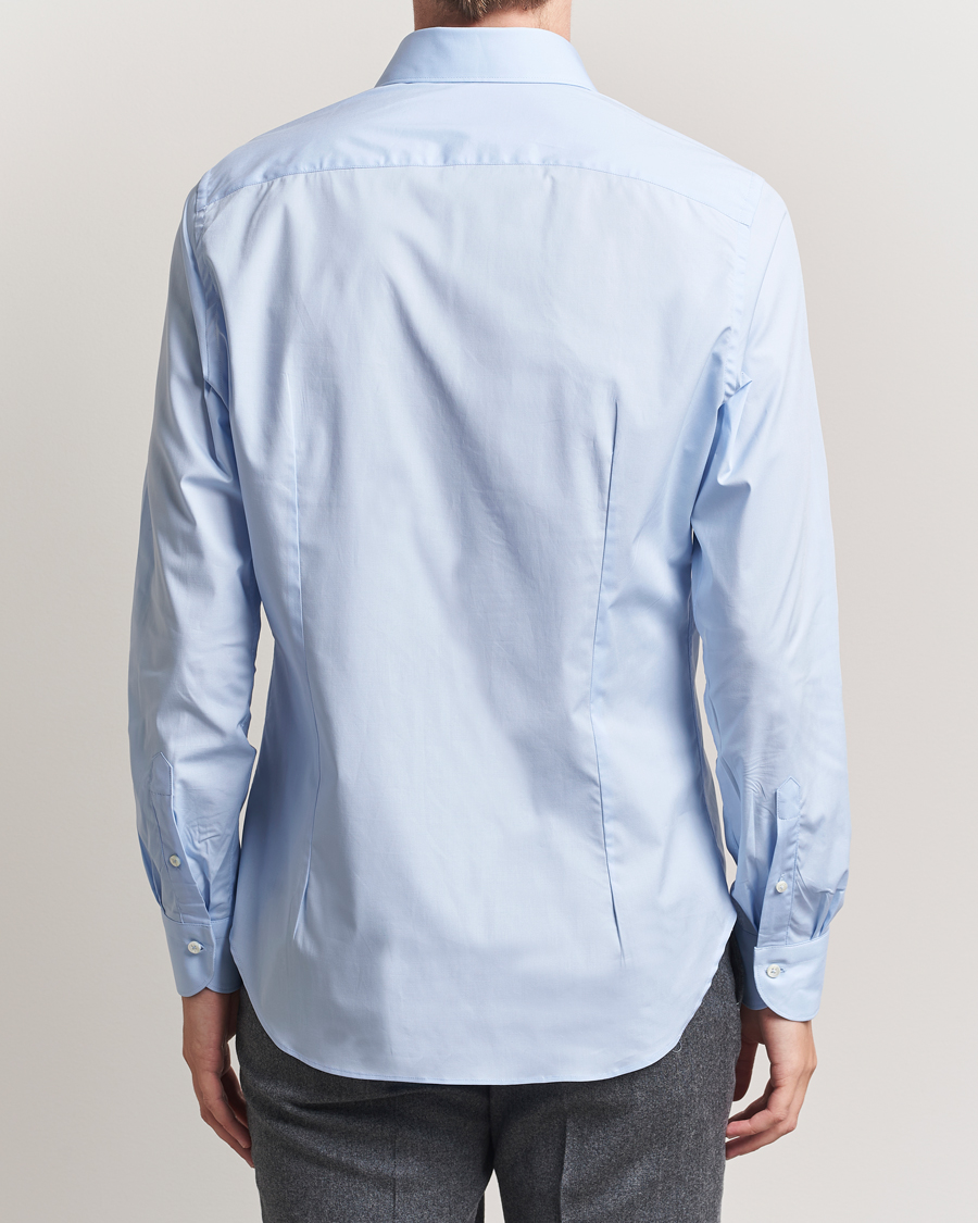 Men | Shirts | Canali | Slim Fit Cotton/Stretch Shirt Light Blue