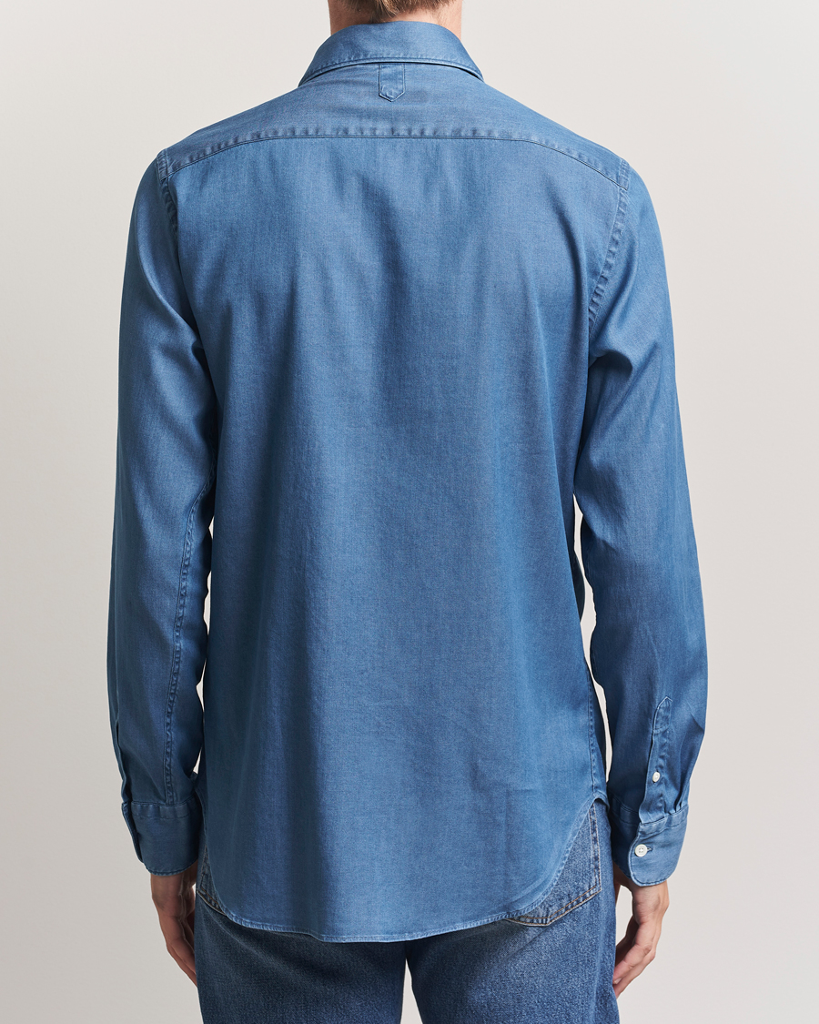 Men | Shirts | Canali | Denim Shirt Stone Wash