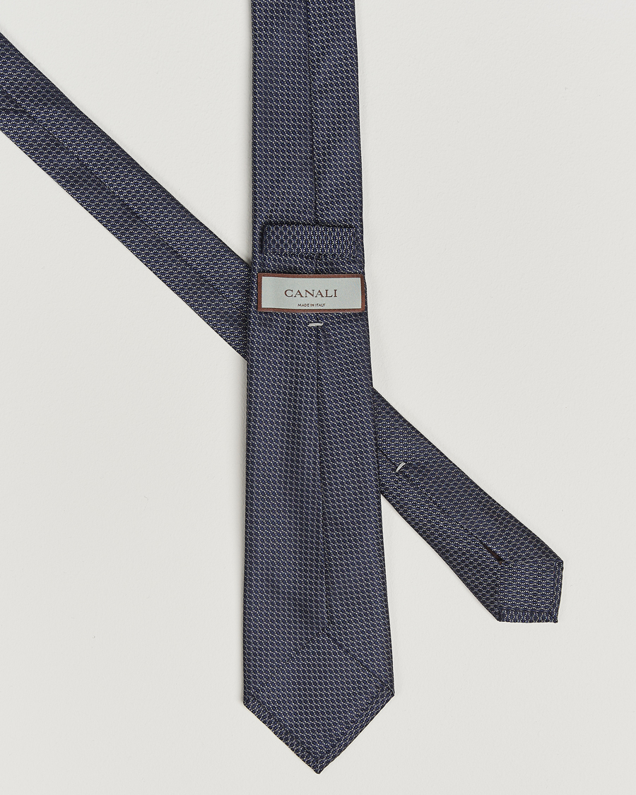 Men | Ties | Canali | 5-Fold Silk Tie Navy