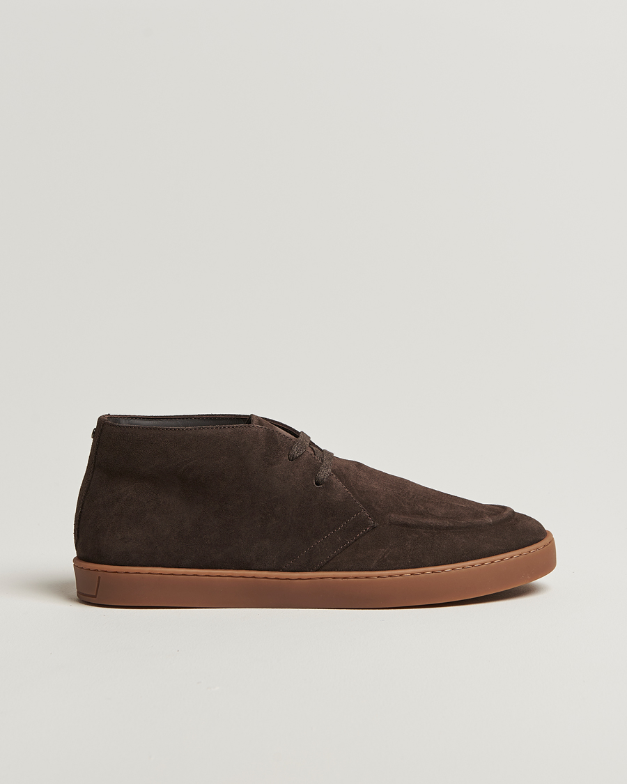 Men | Boots | Canali | Chukka Boots Dark Brown Suede