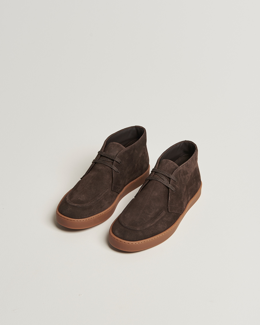 Men | Boots | Canali | Chukka Boots Dark Brown Suede