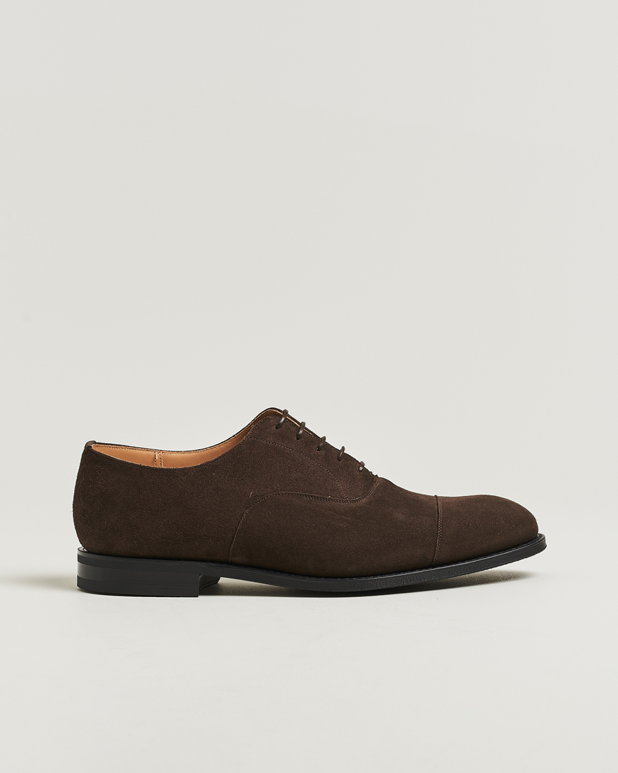 Men | Oxford Shoes | Church's | Consul Suede Oxford Dark Brown