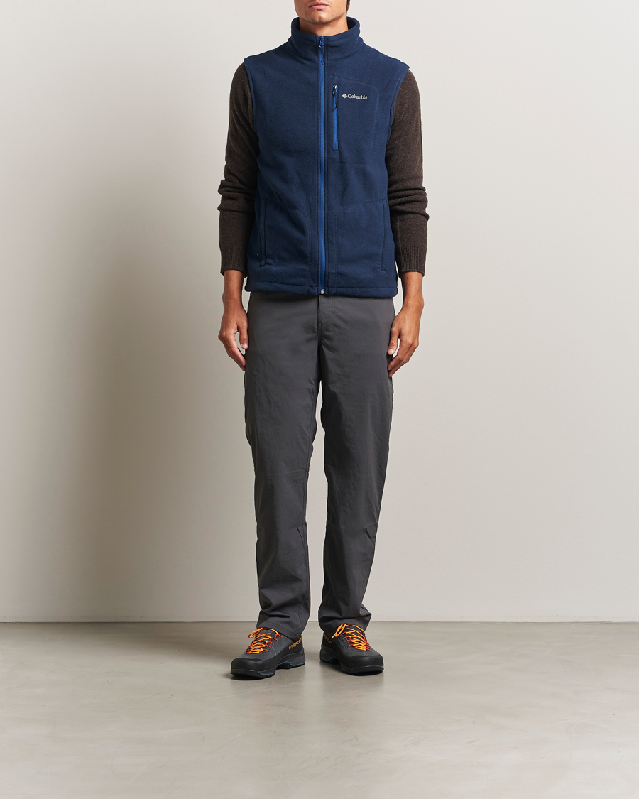 Men | Sweaters & Knitwear | Columbia | Fast Trek Full Zip Fleece Vest Collegiate Navy