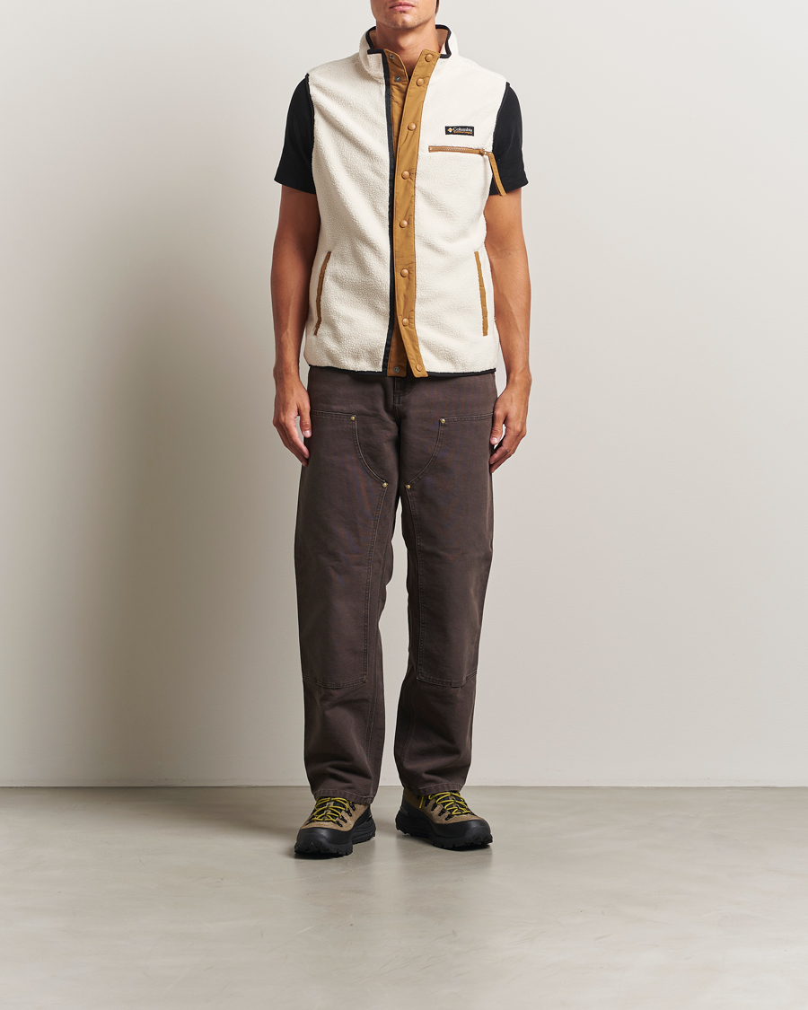 Men | Gilets | Columbia | Helvetia Half Snap Fleece Vest Chalk