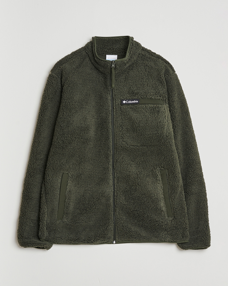 Men | Sweaters & Knitwear | Columbia | Rugged Ridge High Pile Full Zip Greenscape