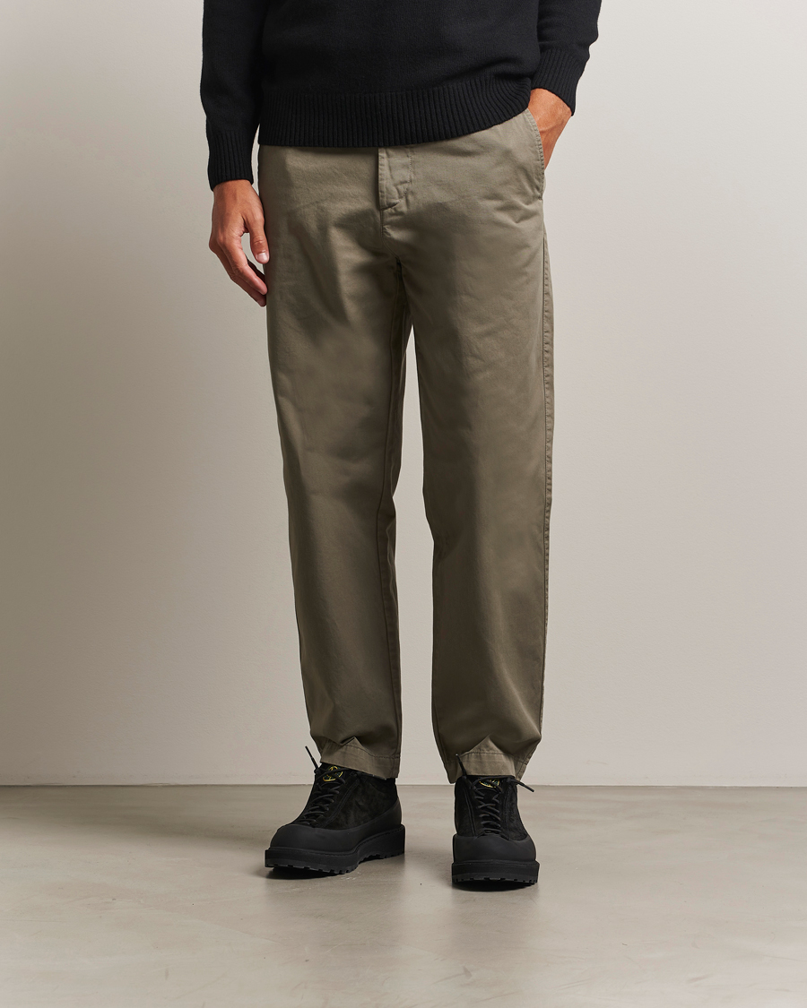 Men | Trousers | C.P. Company | Cotton Gabardine Chino Grey