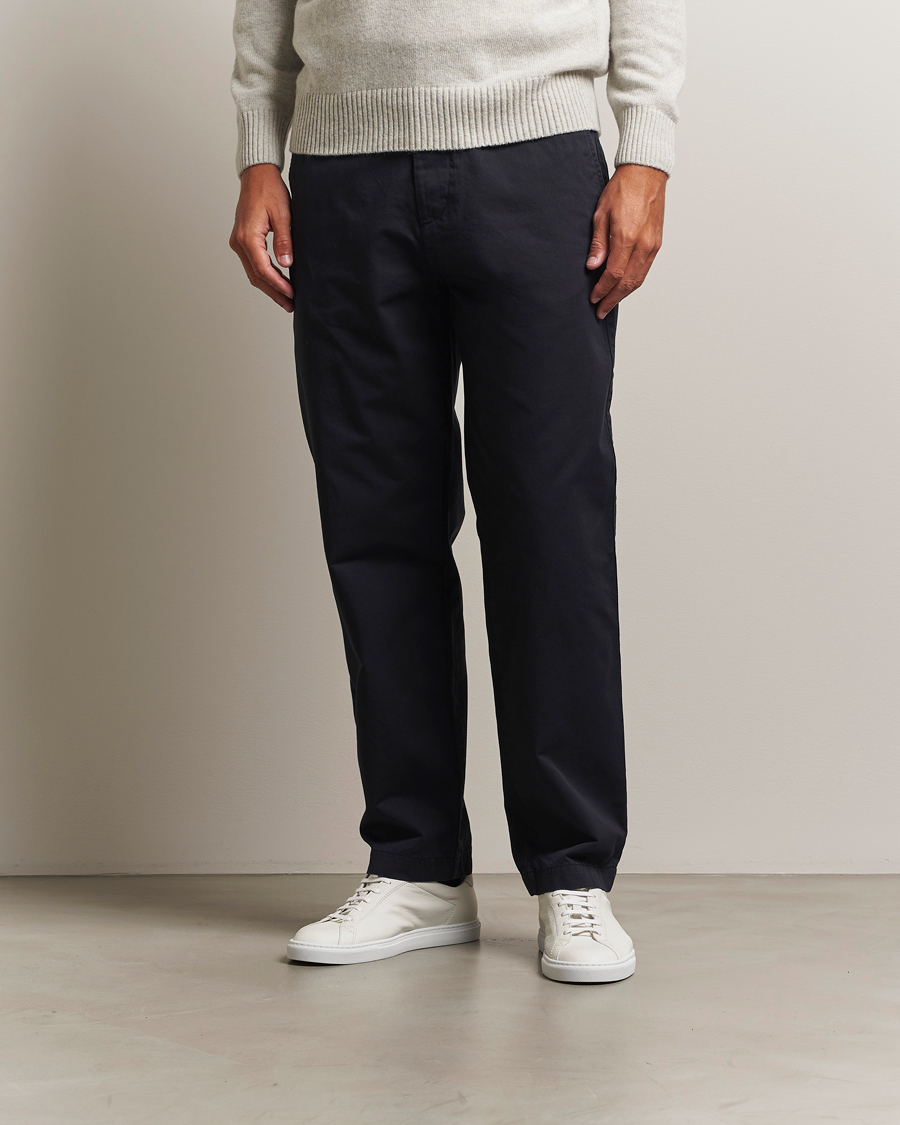 Men | Trousers | C.P. Company | Cotton Gabardine Chino Navy