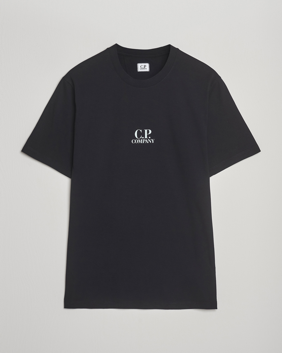 Men | T-Shirts | C.P. Company | Jersey Back Logo T-Shirt Black