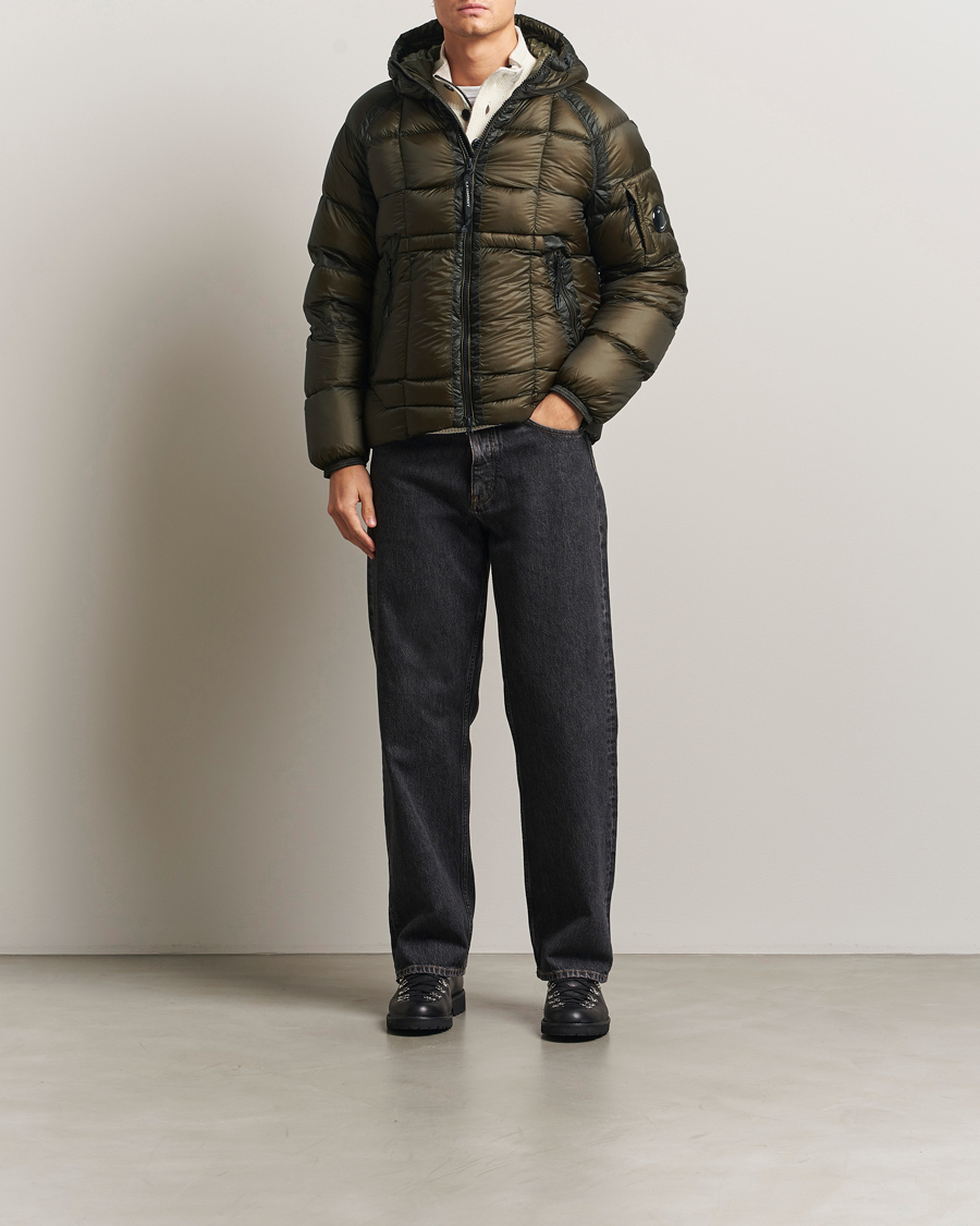 Men | Coats & Jackets | C.P. Company | DD Shell Padded Hood Jacket Dark Green
