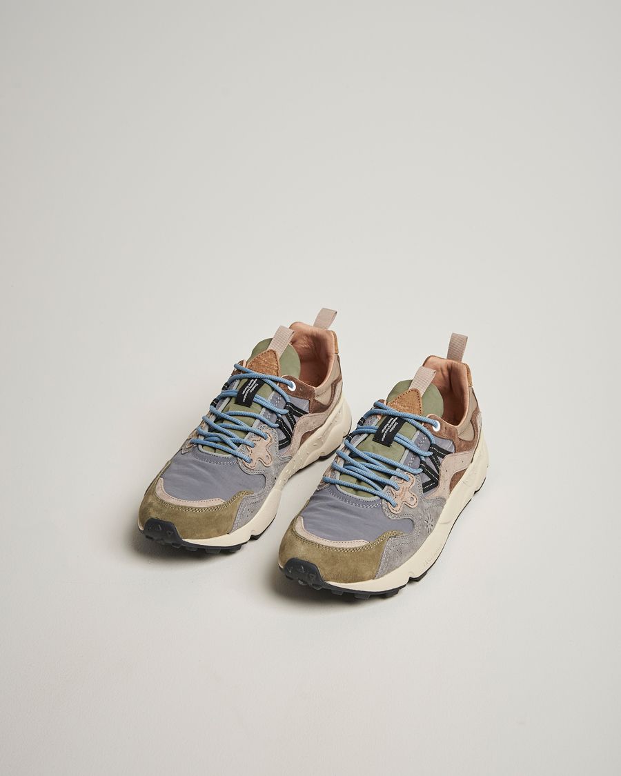 Men | Sneakers | Flower Mountain | Yamano 3 Suede Sneaker Green/Grey