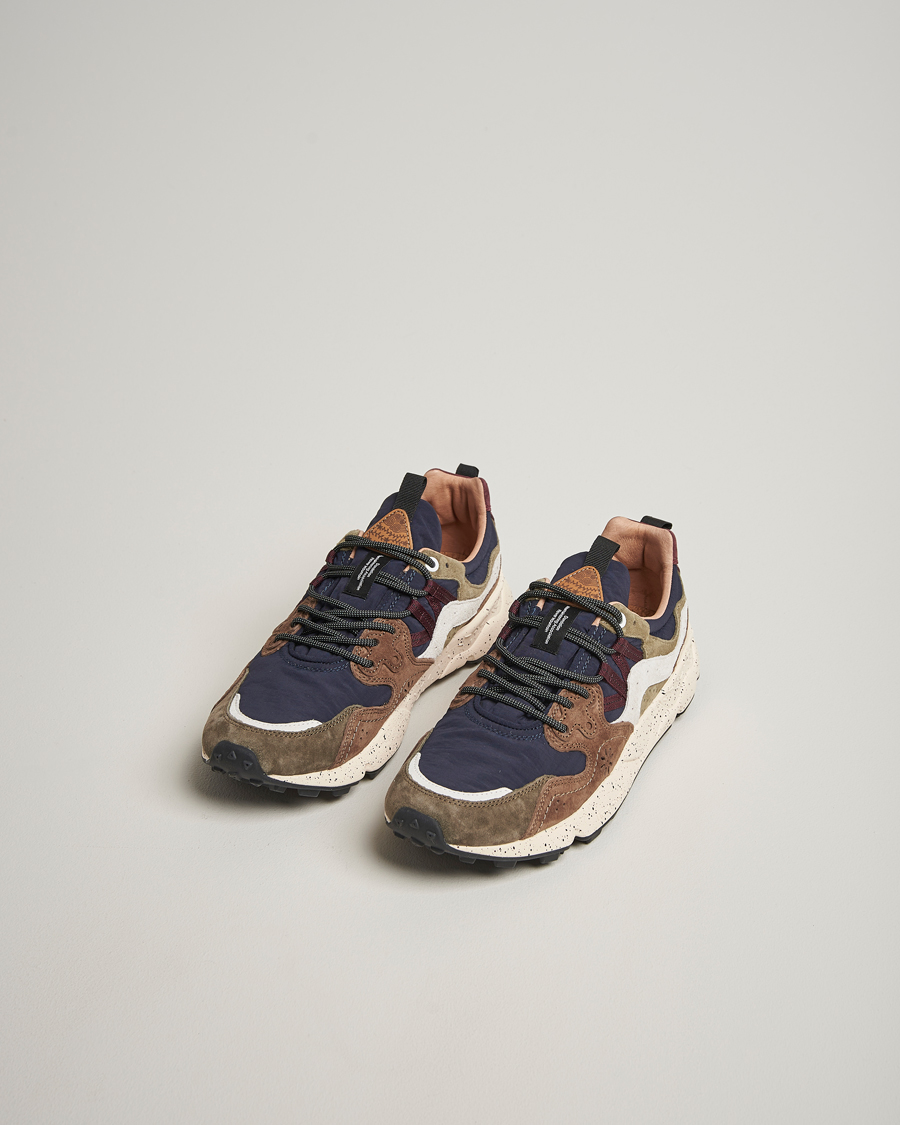 Men | Sneakers | Flower Mountain | Yamano 3 Suede Sneaker Brown/Black/Green