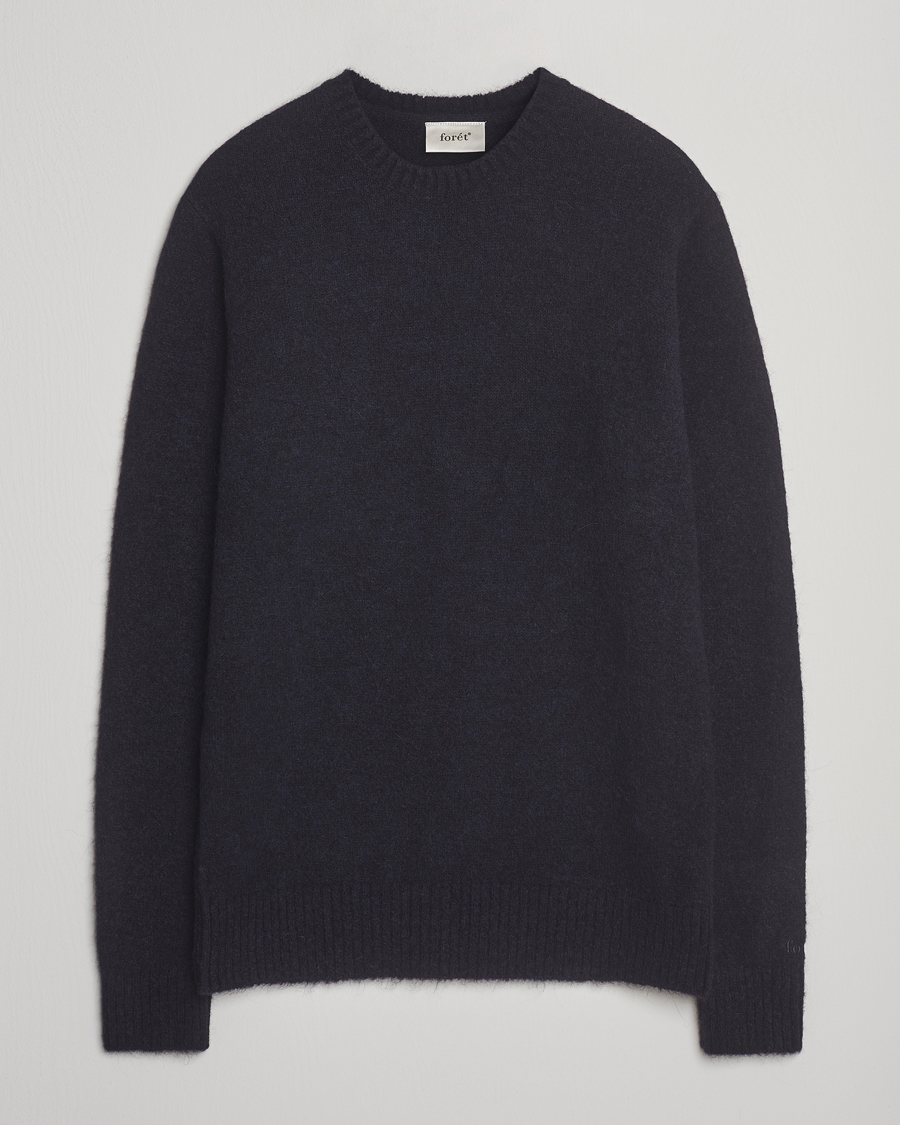 Men | Sweaters & Knitwear | Forét | Alpine Alpaca Knit Navy