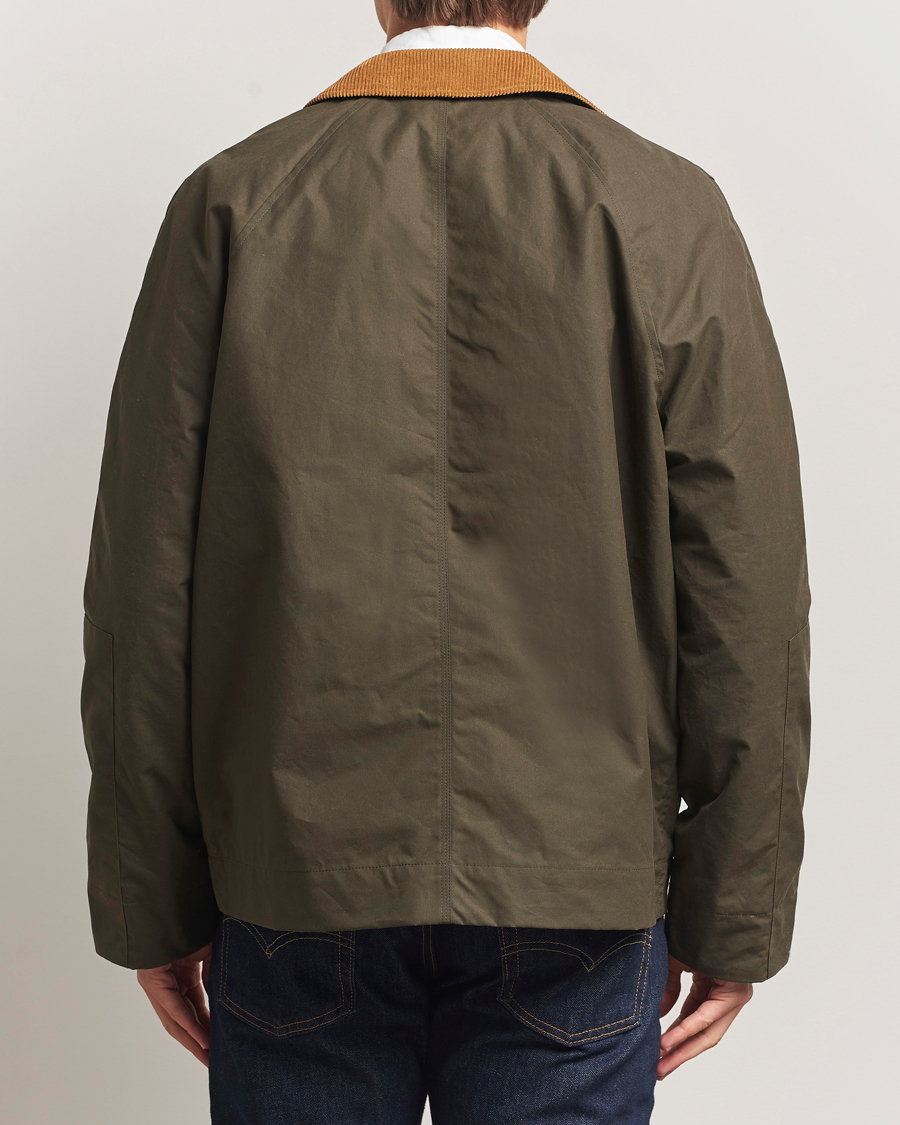 Men | Coats & Jackets | Forét | Aspen Oilskin Jacket Army